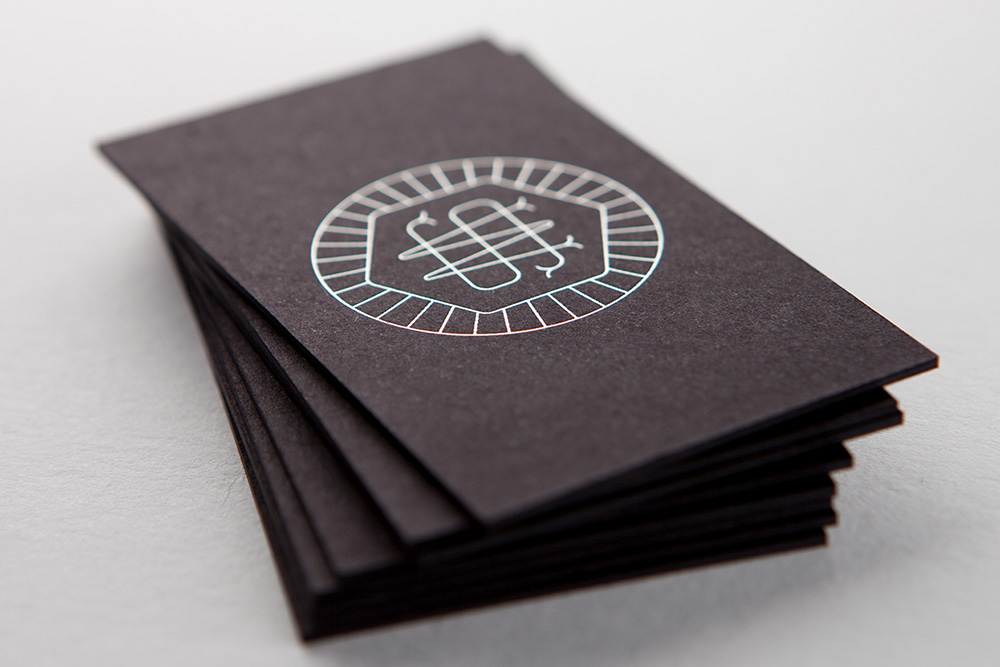 48pt Extreme thick black business cards
